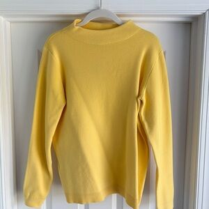 Ann Taylor Bright Yellow Women's Cowl Neck Sweater